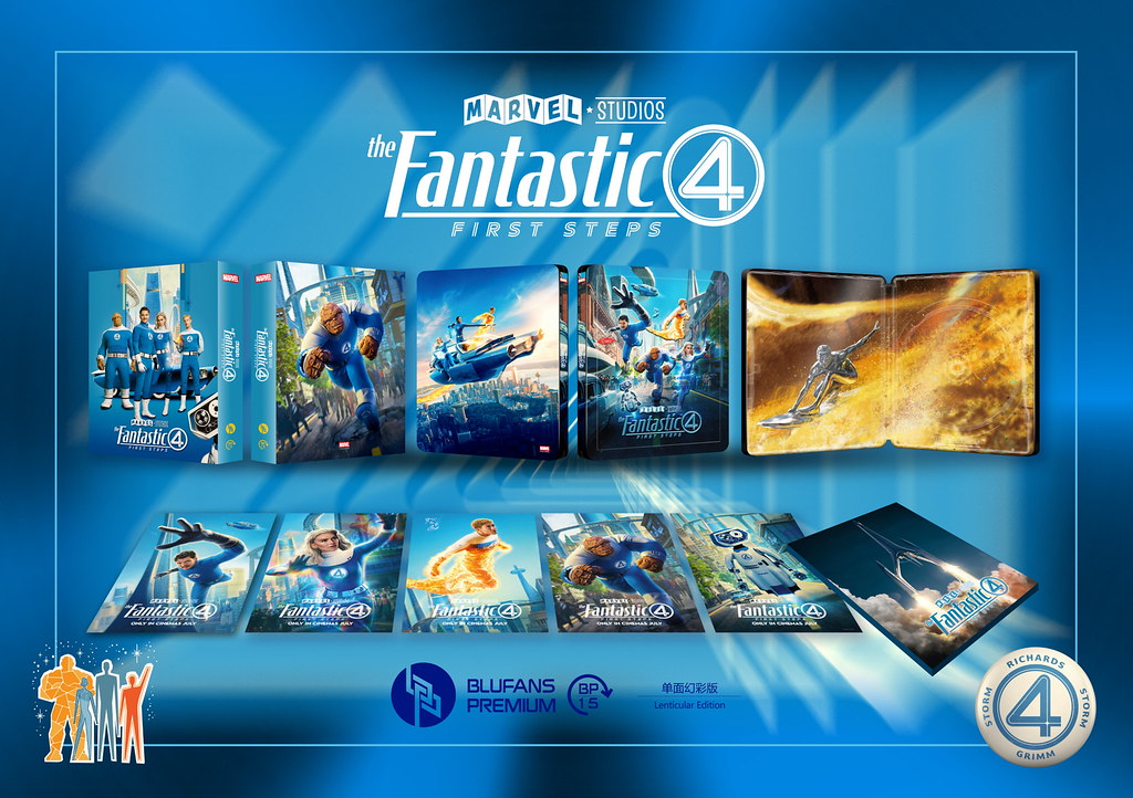 [Pre-Order] The Fantastic 4: First Steps Lenticular SteelBook (2025)(BP#15)(EMPTY)(China)