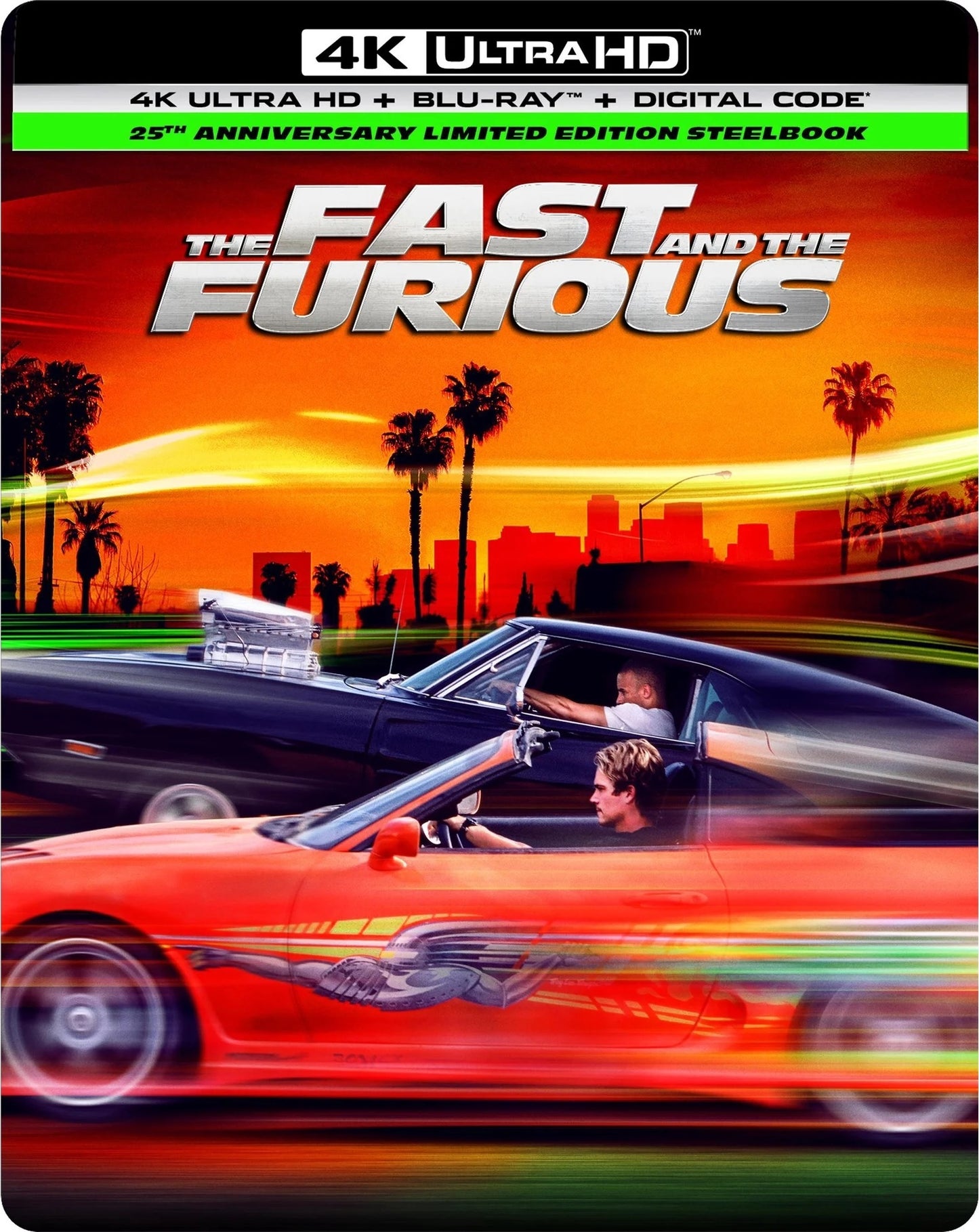 [Pre-Order] The Fast and the Furious 4K SteelBook: 25th Anniversary Edition (2001)