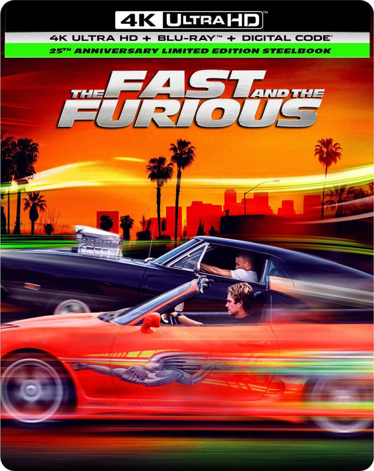 [Pre-Order] The Fast and the Furious 4K SteelBook: 25th Anniversary Edition (2001)