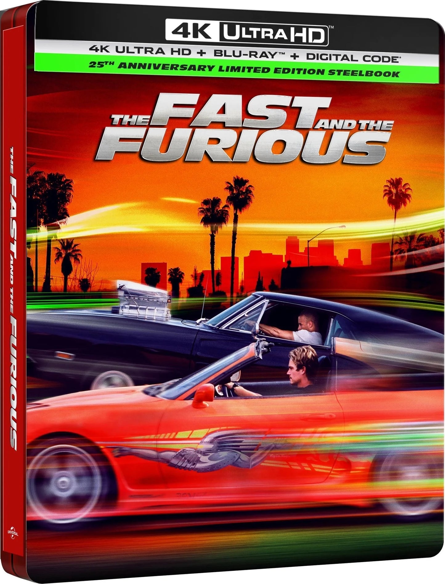 [Pre-Order] The Fast and the Furious 4K SteelBook: 25th Anniversary Edition (2001)