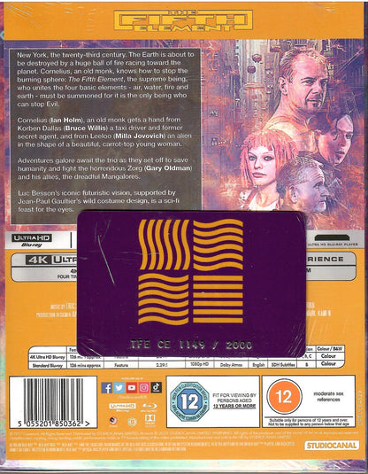 The Fifth Element 4K XL Full Slip SteelBook: Collector's Edition (UK)
