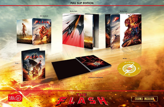 The Flash Full Slip SteelBook (2023)(HDZeta Gold Label)(China)
