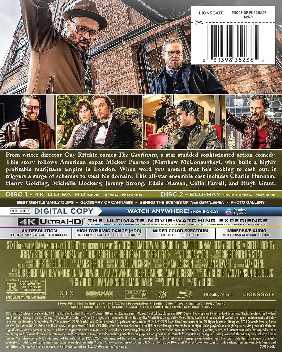 [Pre-Order] The Gentlemen 4K SteelBook (2019)(Exclusive)