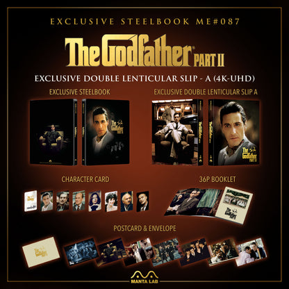 The Godfather: Part II 4K 1-Click SteelBook (1974)(ME#87)(Hong Kong)