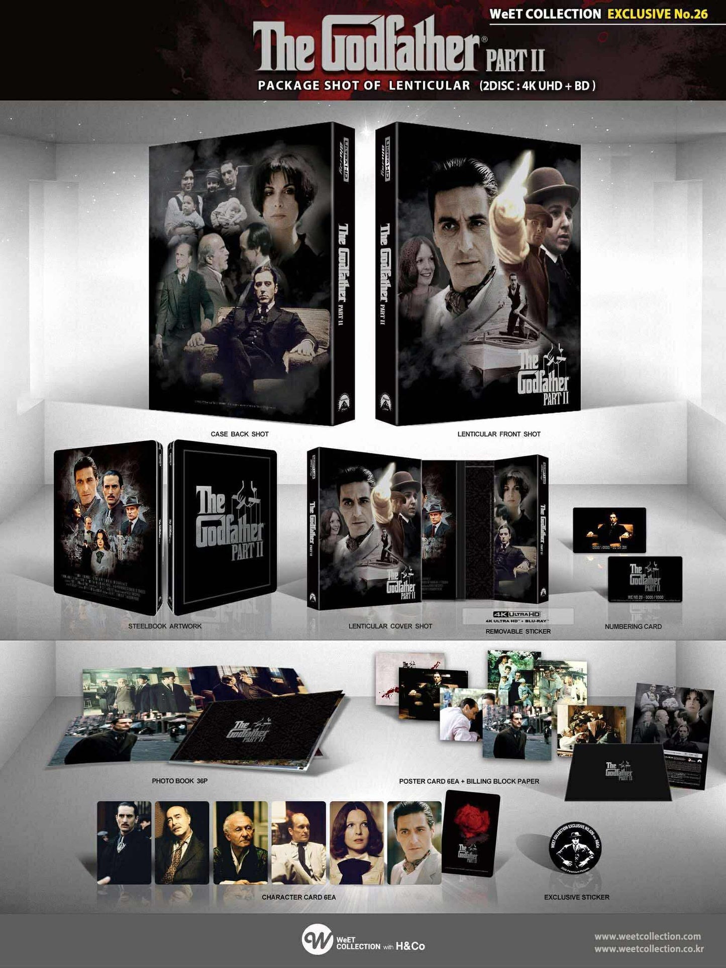 The Godfather: Part II 4K Lenticular SteelBook (1974)(WCE#26)(Korea)