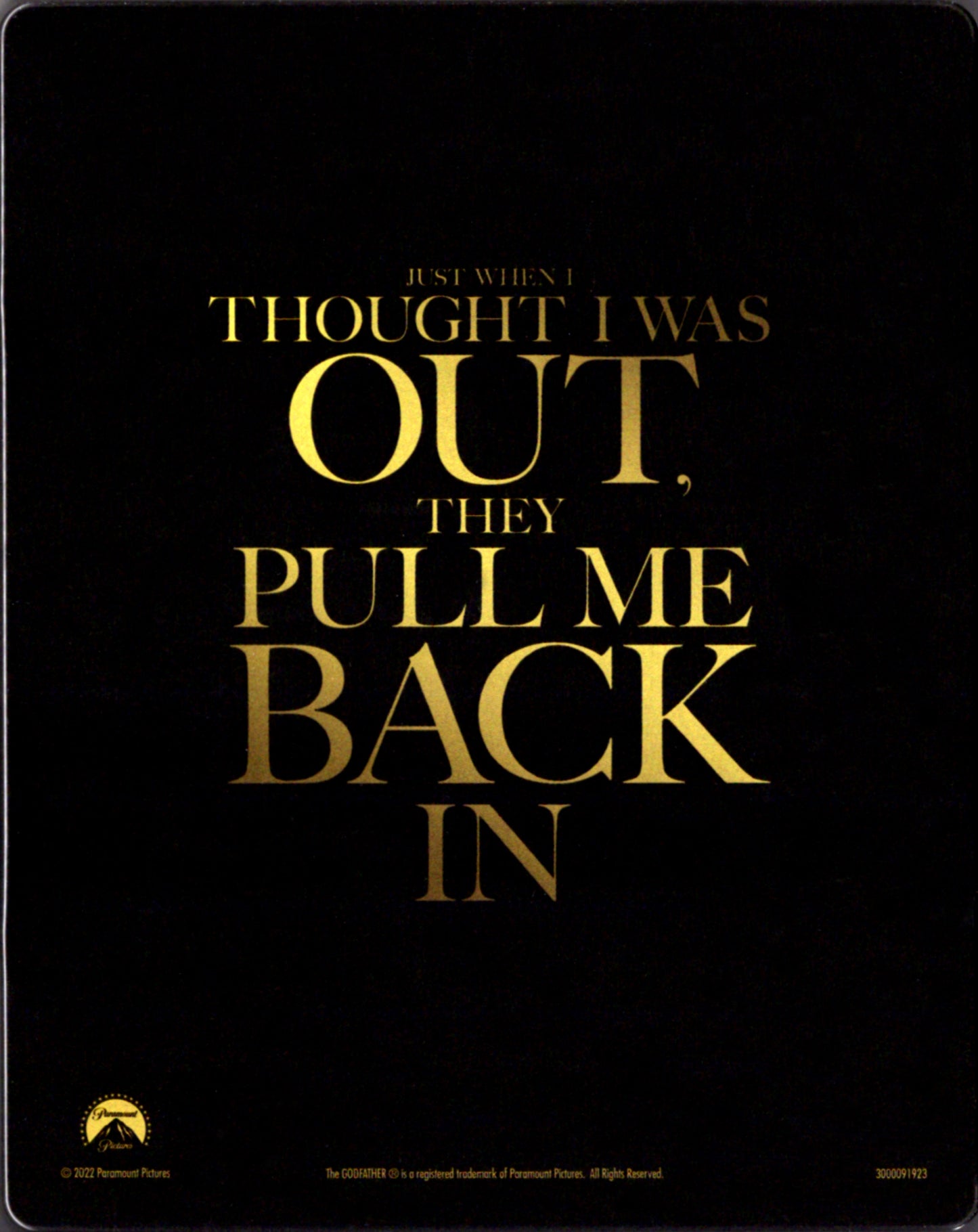 The Godfather Coda: The Death of Michael Corleone - Part III 4K SteelBook (1990)