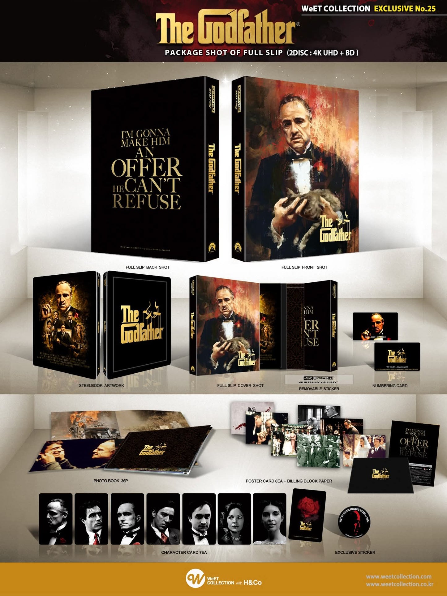 The Godfather 4K Full Slip SteelBook (1972)(WCE#25)(Korea)