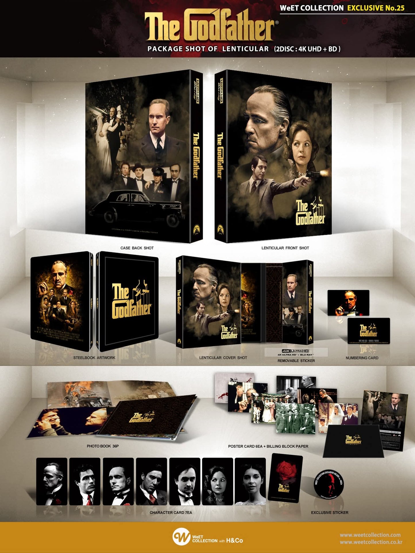 The Godfather 4K Lenticular SteelBook (1972)(WCE#25)(Korea)