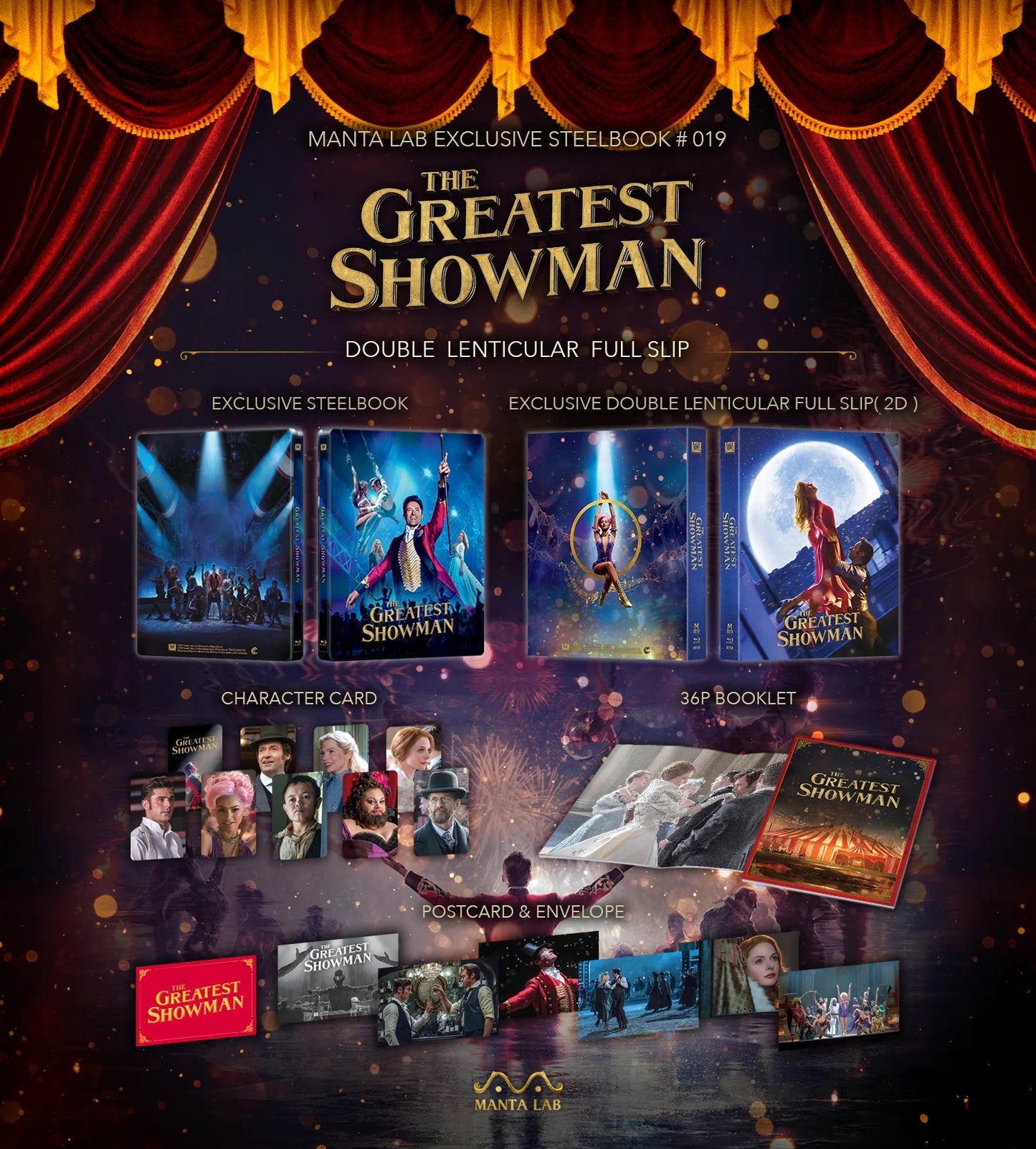 The Greatest Showman 1-Click SteelBook (ME#19)(Hong Kong)