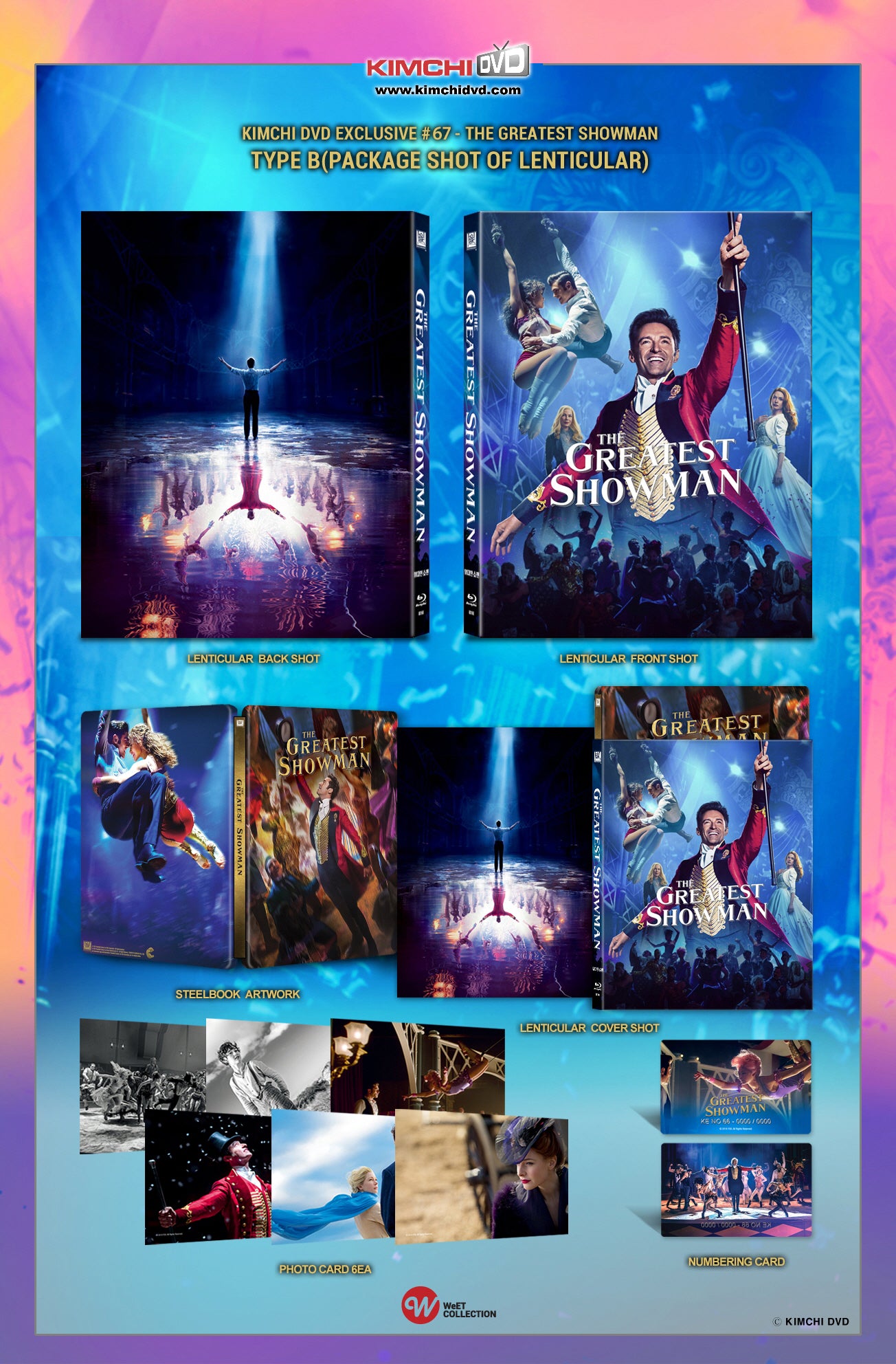 The Greatest Showman Lenticular SteelBook (KE#67)(Korea)