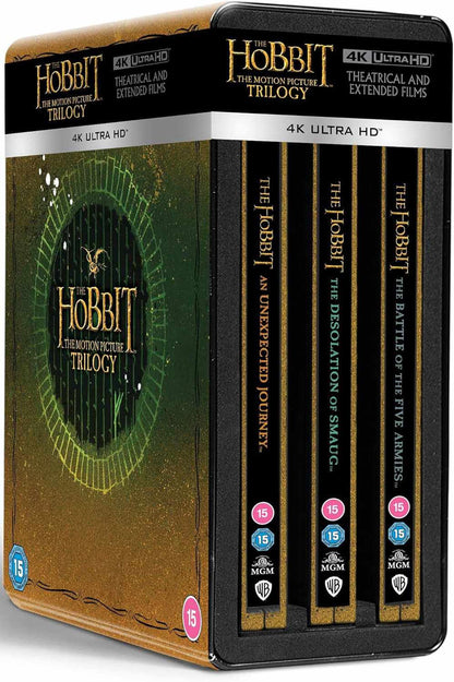 The Hobbit 4K: The Motion Picture Trilogy 1-Click SteelBook - Extended Edition (UK)