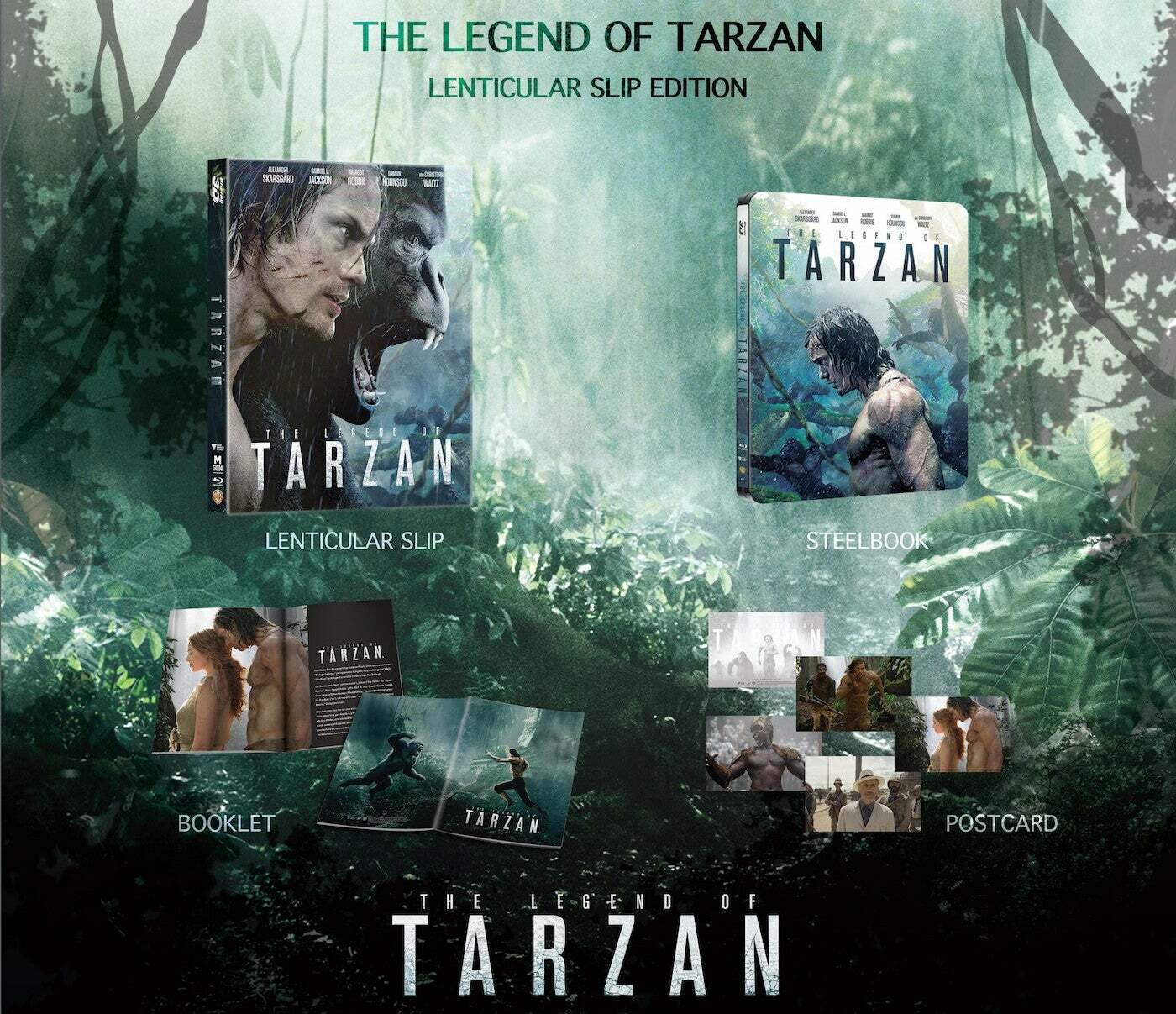 The Legend of Tarzan 3D Lenticular SteelBook (MG#04)(Hong Kong)