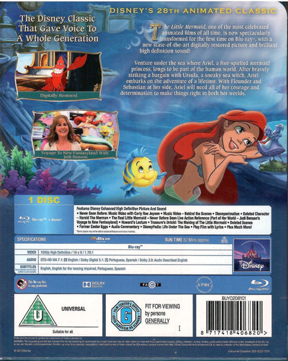 The Little Mermaid SteelBook: Disney Collection #3 (1989)(UK)