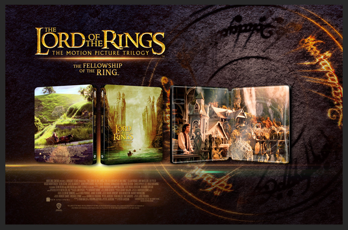 The Lord of the Rings: The Fellowship of the Ring 4K 1-Click SteelBook - Extended Edition (#100)(China)