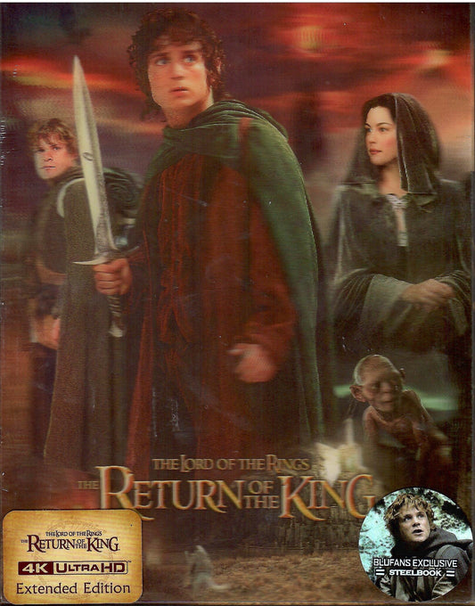 The Lord of the Rings: The Return of the King 4K Double Lenticular SteelBook - Extended Edition (Blufans#102)(China)