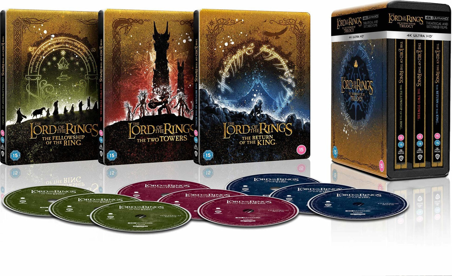 The Lord of the Rings 4K: The Motion Picture Trilogy 1-Click SteelBook - Extended Edition (UK)