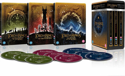 The Lord of the Rings 4K: The Motion Picture Trilogy 1-Click SteelBook - Extended Edition (UK)