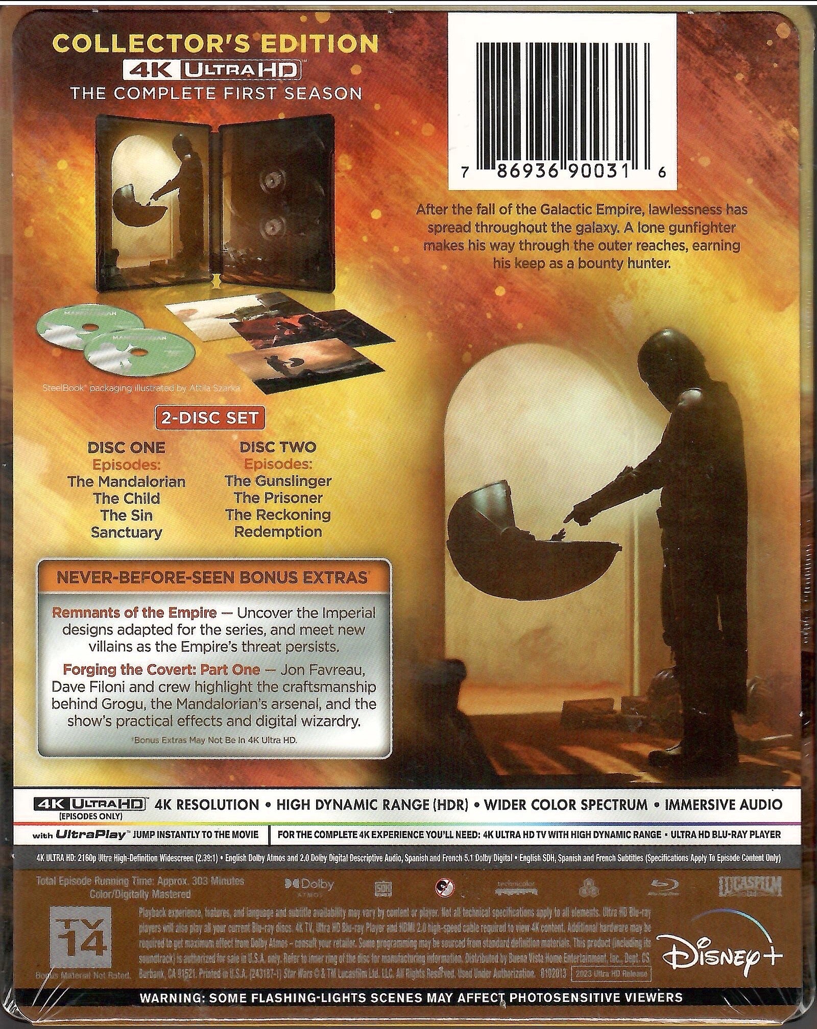 The Mandalorian Season 1 4K UHD Blu-ray Steelbook Available Now - Jedi News