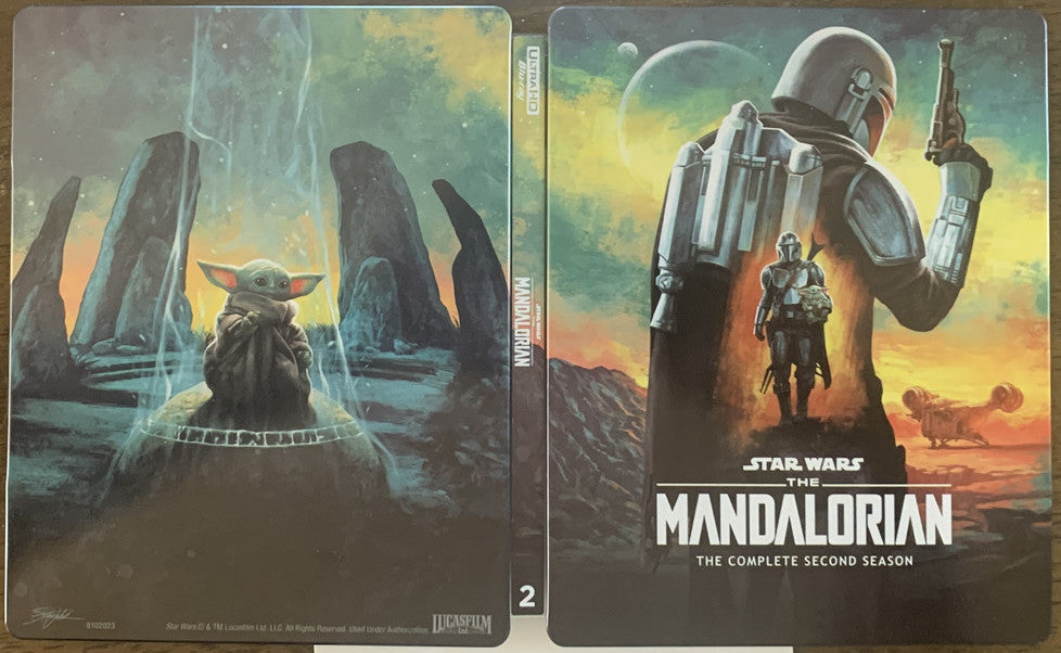 The Mandalorian Season 2 (4K/Blu-ray, 2023, STEELBOOK) NEW Pedro Pascal  action
