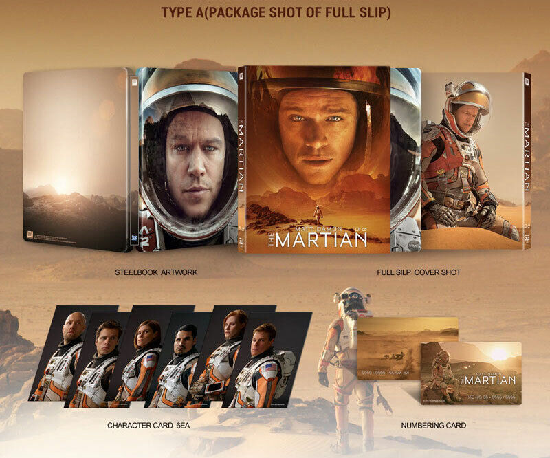 The Martian Full Slip SteelBook (2015)(KE#30)(Korea)