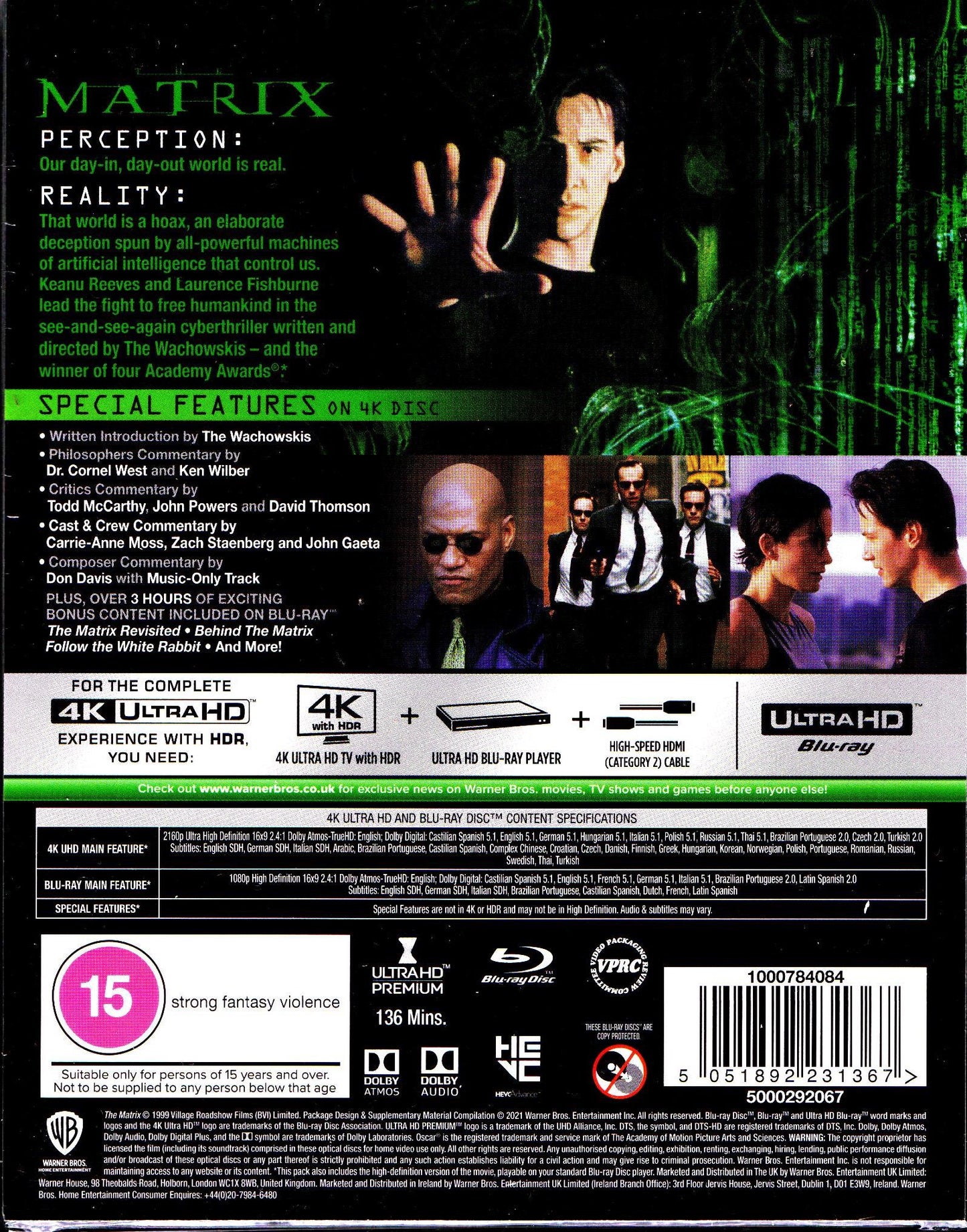 The Matrix 4K Full Slip SteelBook: Titans of Cult #16 (1999)(UK)