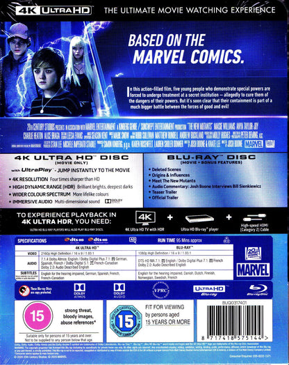 The New Mutants 4K SteelBook (UK)