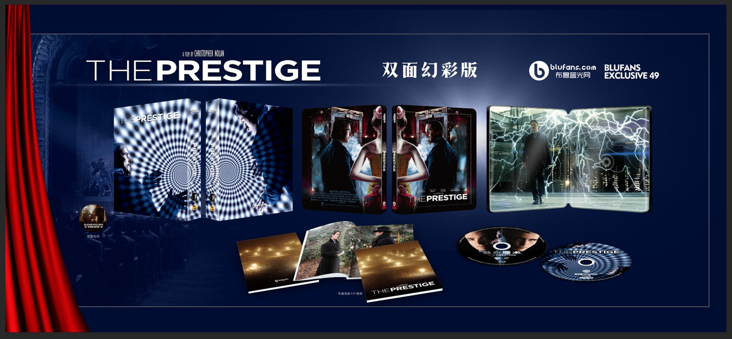 The Prestige 4K Double Lenticular SteelBook (Blufans #49)(China)