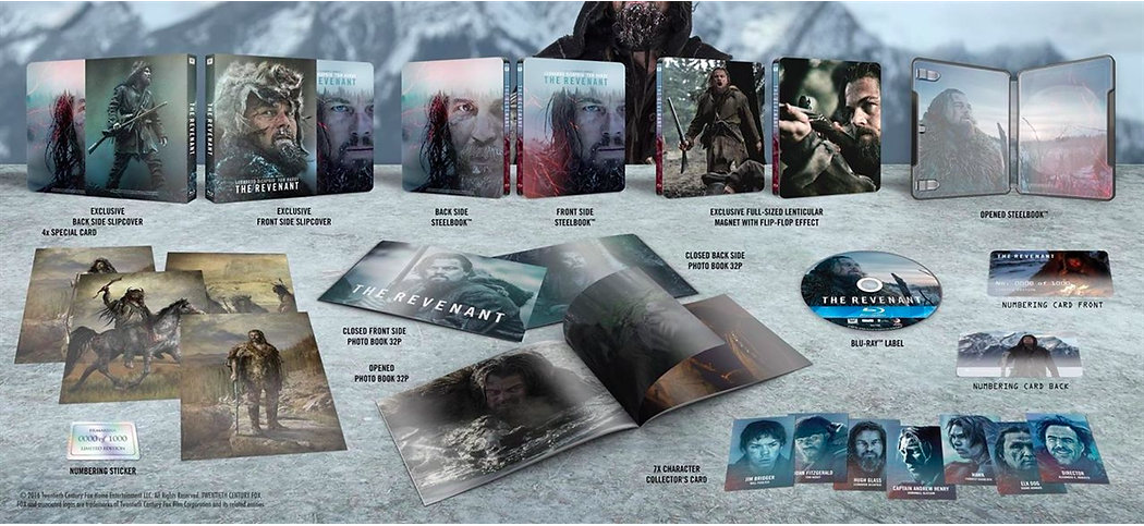 The Revenant Full Slip E1 Hugh Glass SteelBook + Lenticular Magnet (FAC#42)(Czech)