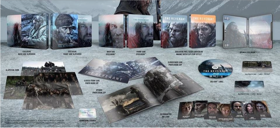 The Revenant Full Slip E2 John Fitzgerald SteelBook + Lenticular Magnet (FAC#42)(Czech)