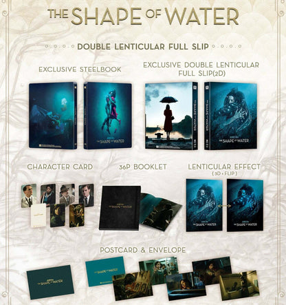 The Shape of Water Double Lenticular SteelBook (ME#18)(Hong Kong)