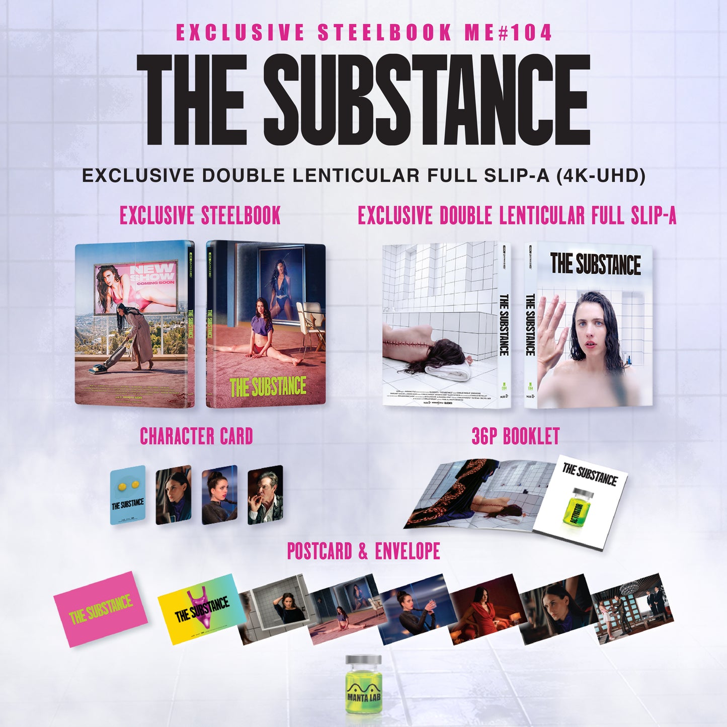 [Pre-Order] The Substance 4K Double Lenticular A SteelBook (ME#104)(Hong Kong)