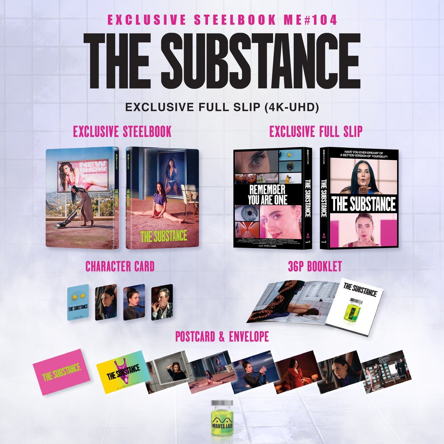 [Pre-Order] The Substance 4K Full Slip SteelBook (ME#104)(Hong Kong)