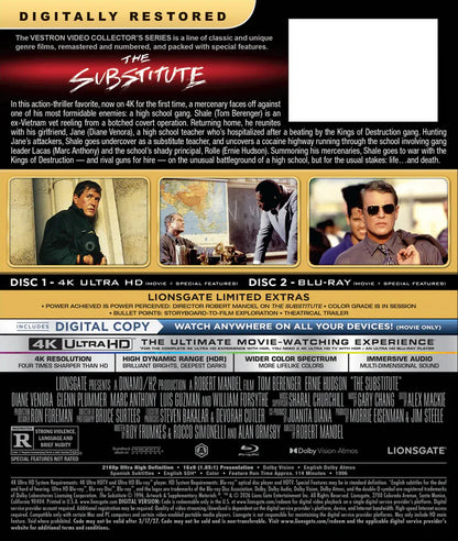 The Substitute 4K: Vestron Collector's Series #37 (1996)(Exclusive)