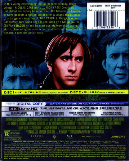 Unbearable Weight of Massive Talent 4K SteelBook (Exclusive)