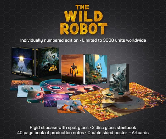 The Wild Robot 4K Full Slip SteelBook: Ultimate Collector's Edition (UK)
