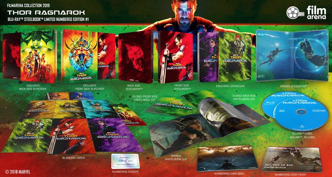 Thor: Ragnarok 3D 1-Click SteelBook (FAC#112)(Czech)