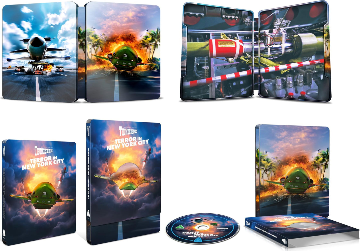 Thunderbirds: Trapped in the Sky / Terror in New York City 4K SteelBook (UK)