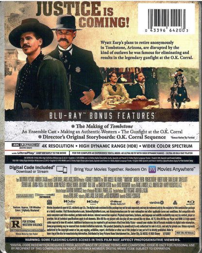 Tombstone 4K SteelBook (1993)