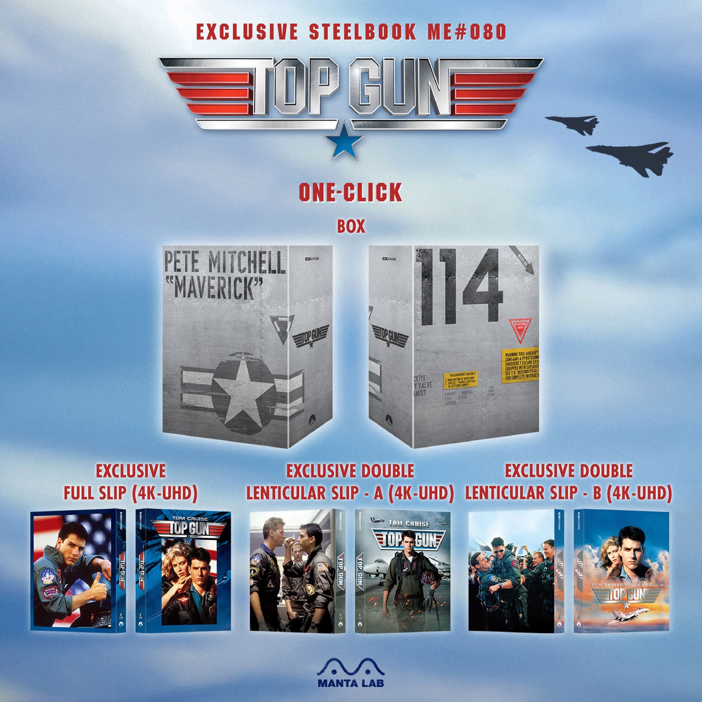 Top Gun 4K 1-Click SteelBook (1986)(ME #80)(Hong Kong)