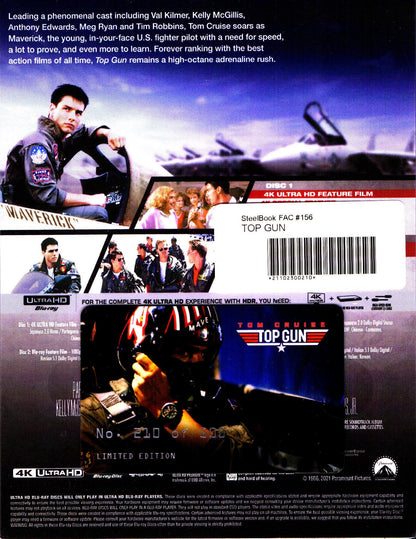 Top Gun 4K XL Lenticular SteelBook (FAC #156)(Czech)