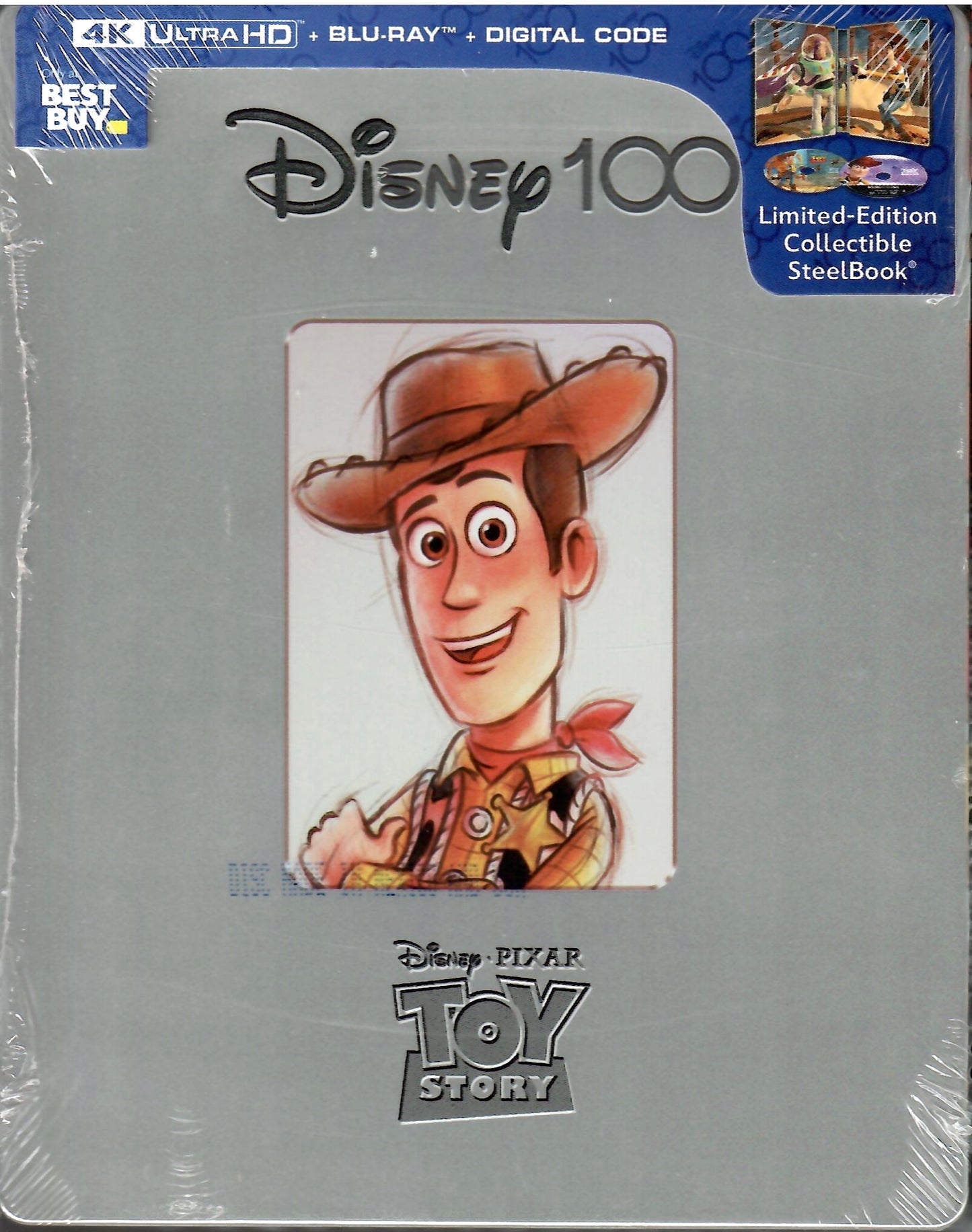 Toy Story 4K SteelBook: Disney 100th Anniversary Edition (1995)(Exclusive)