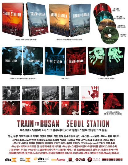 Train to Busan / Seoul Station 1/4 Slip SteelBook (PA#45)(Korea)