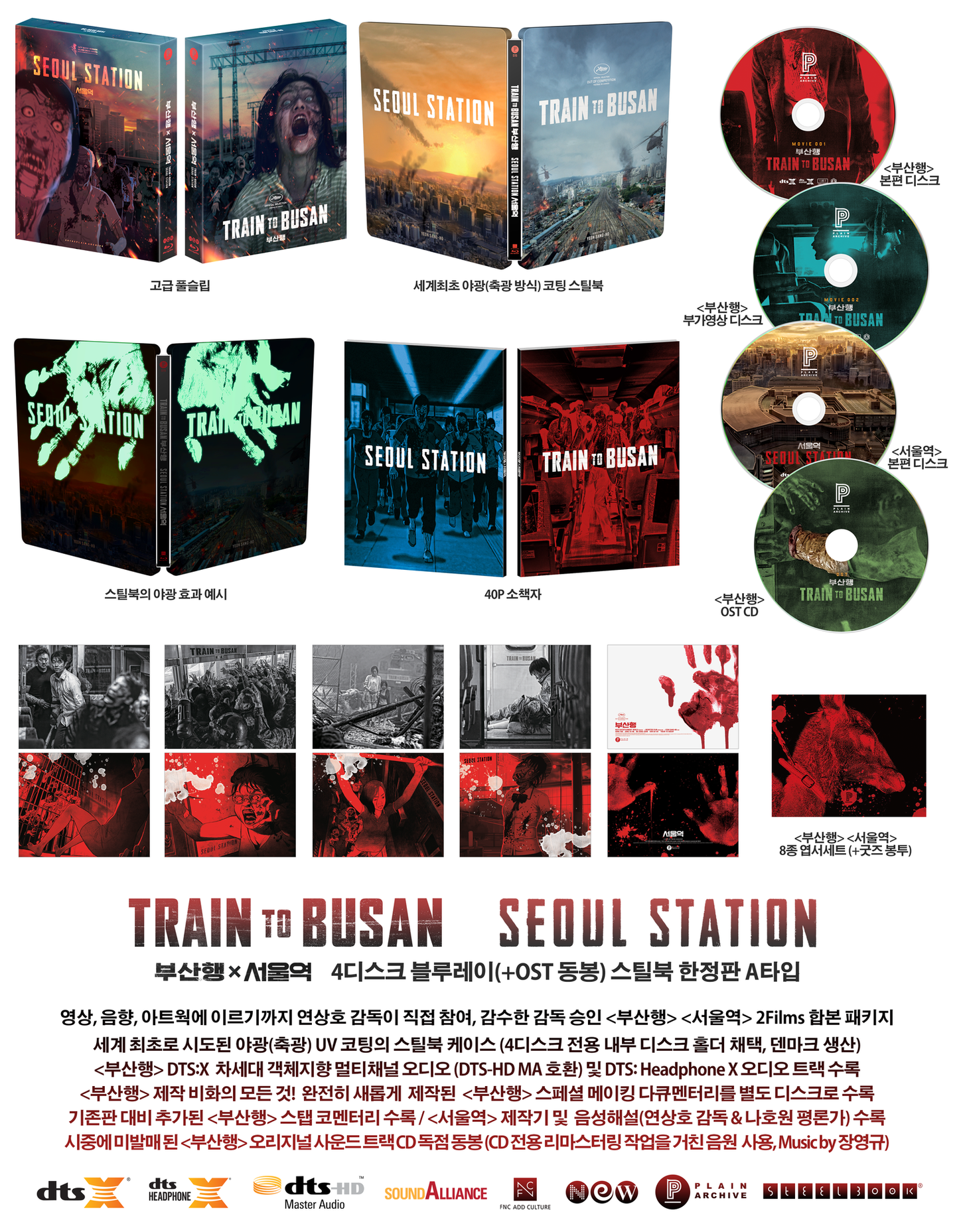 Train to Busan / Seoul Station Full Slip A SteelBook (PA#45)(Korea)