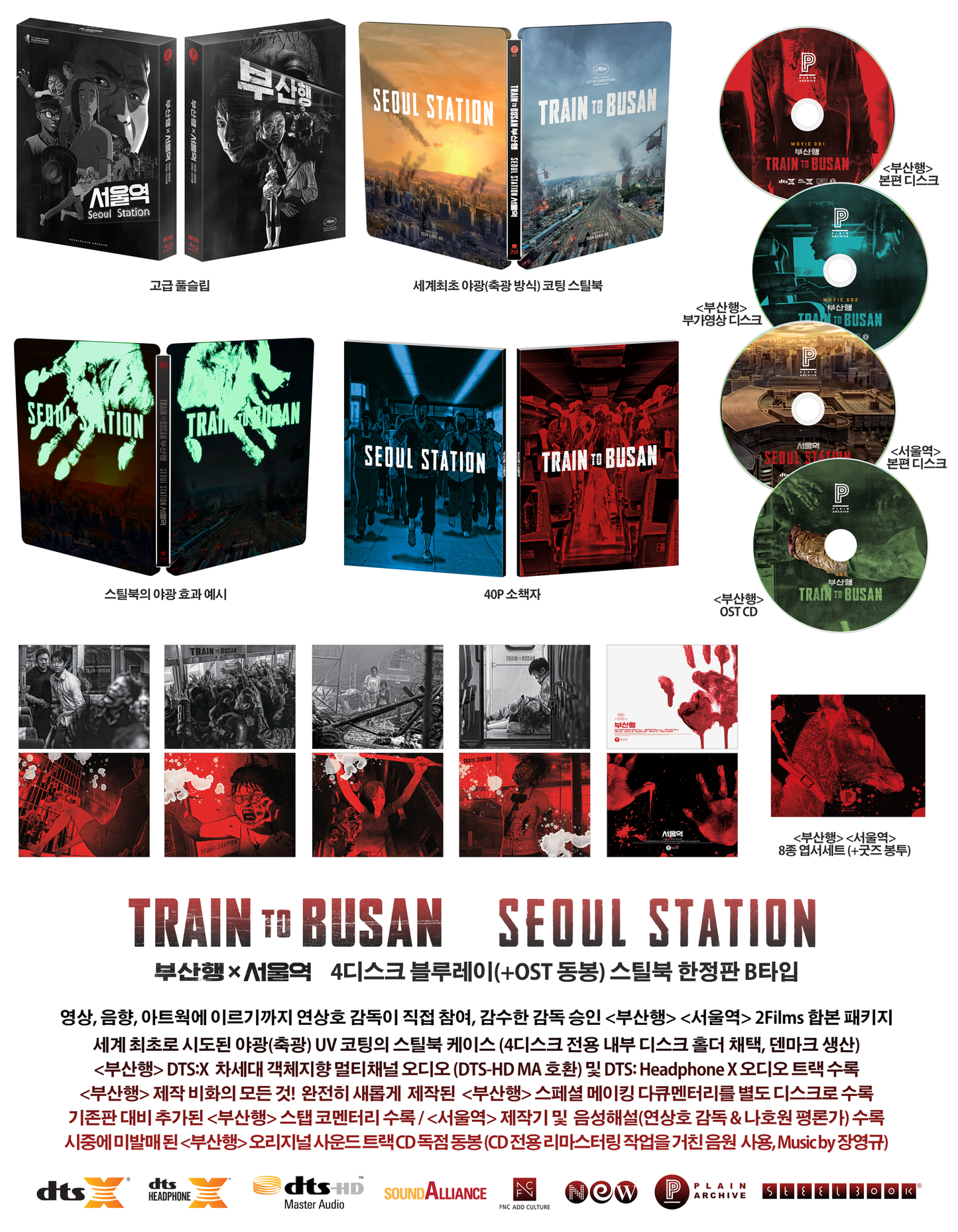 Train to Busan / Seoul Station Full Slip B SteelBook (PA#45)(Korea)