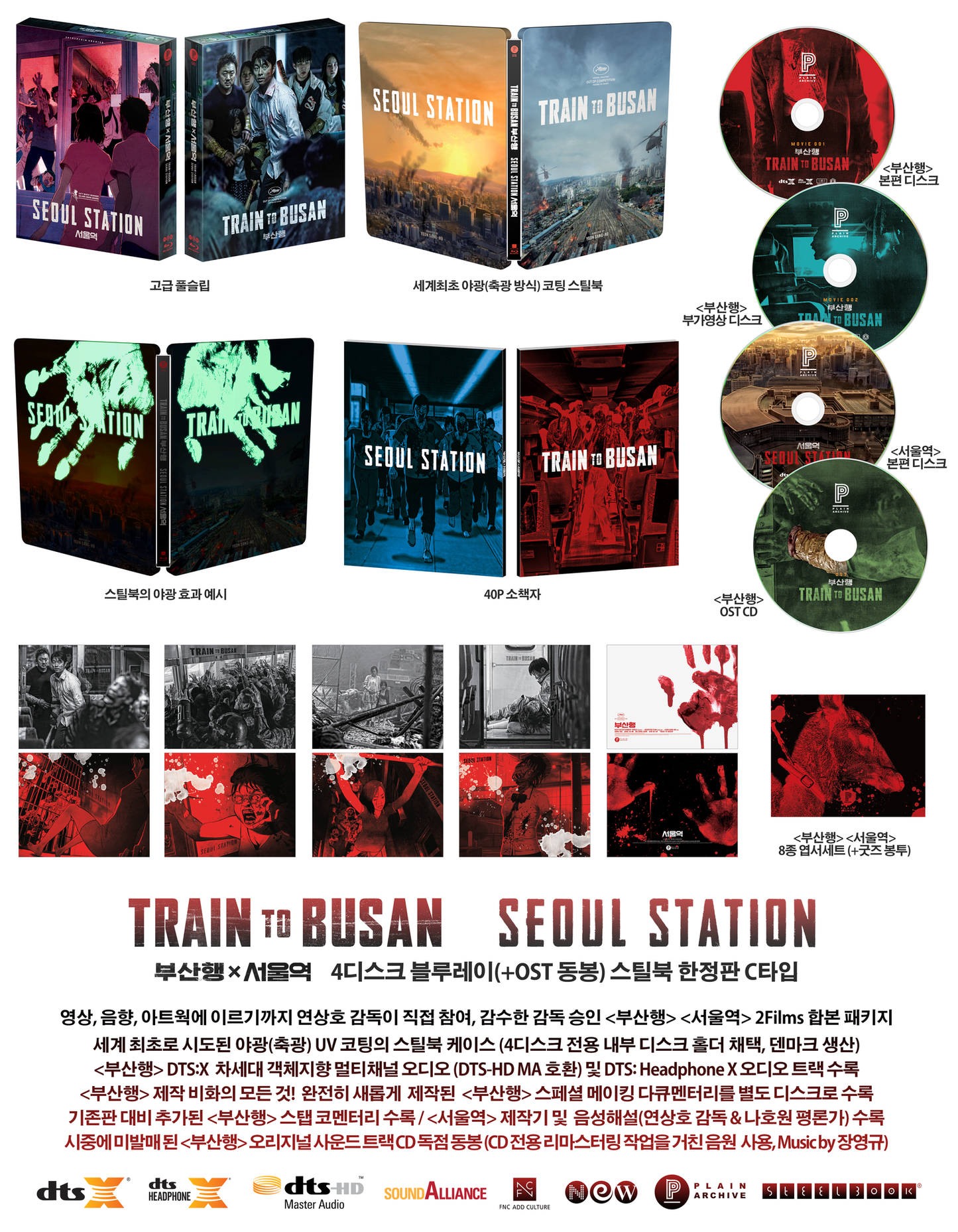 Train to Busan / Seoul Station Full Slip C SteelBook (PA#45)(Korea)