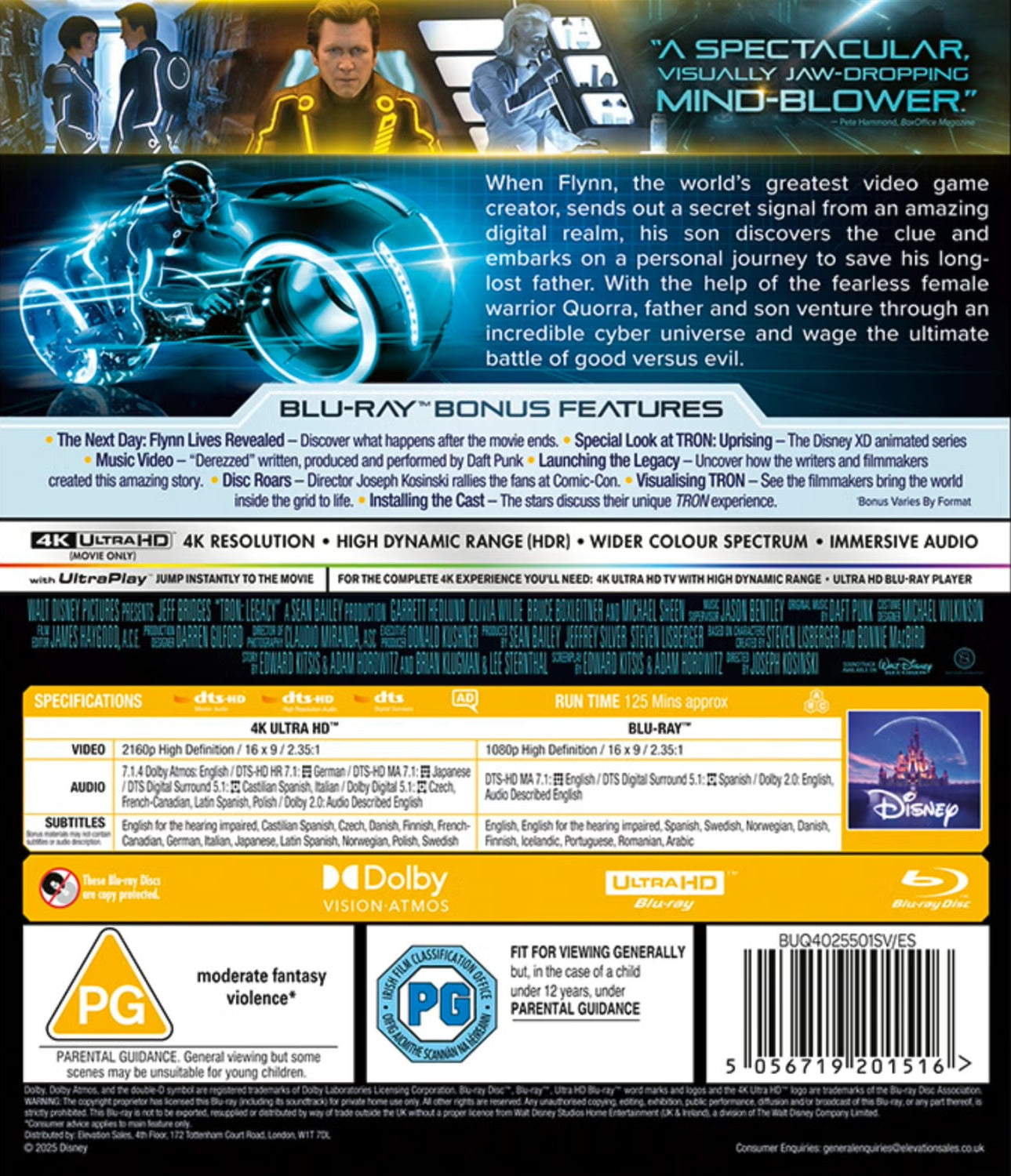 Tron: Legacy 4K SteelBook (UK)