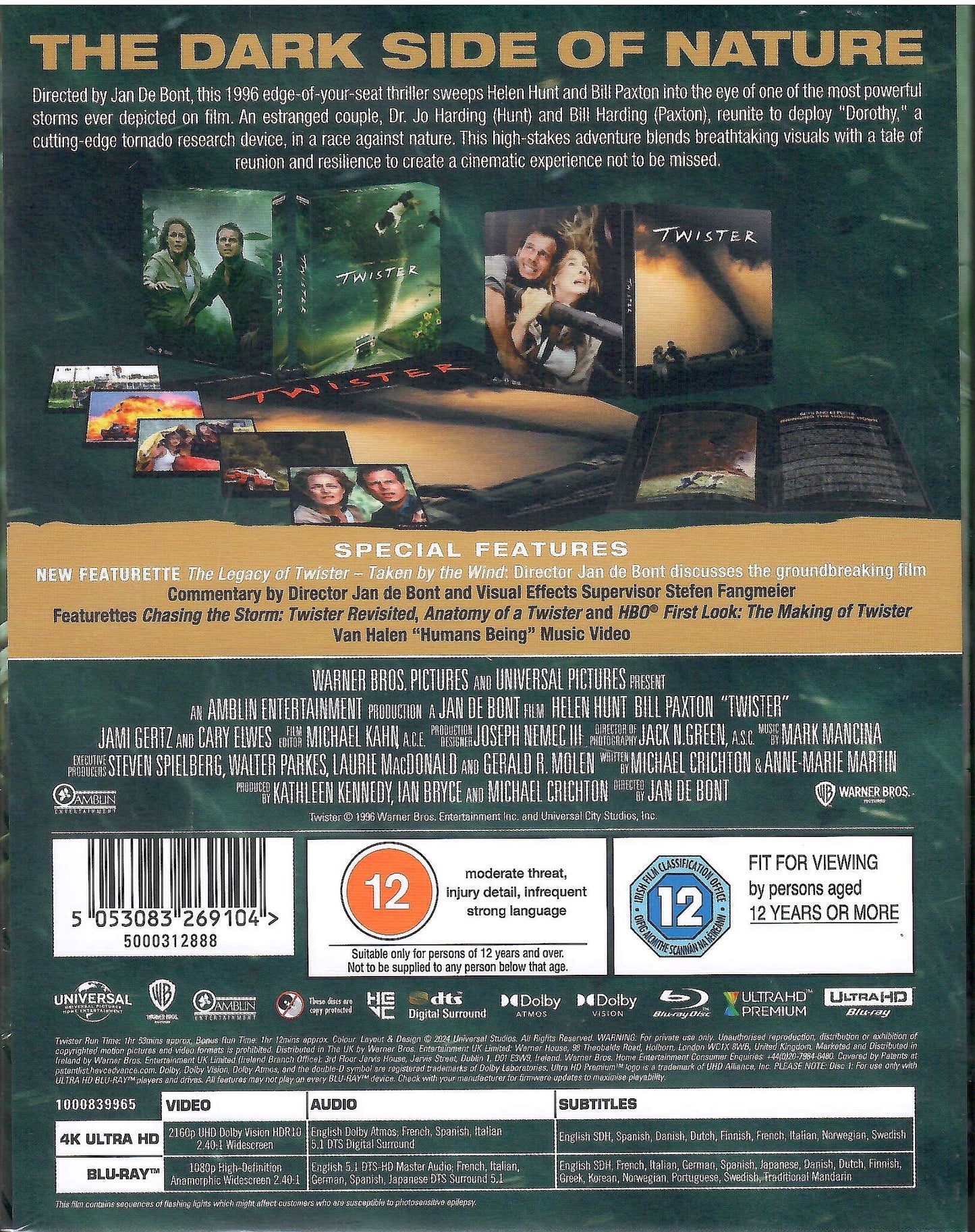 Twister 4K Full Slip SteelBook: Ultimate Collector's Edition (1996)(UK)