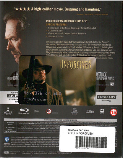 Unforgiven 4K XL Lenticular SteelBook (FAC #168)(Czech)