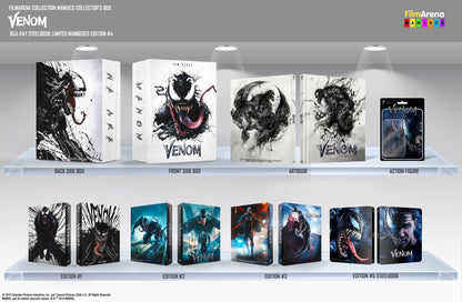 Venom 3D & 4K XL 1-Click SteelBook Maniacs Box Set (2018)(FAC#113)(Czech)