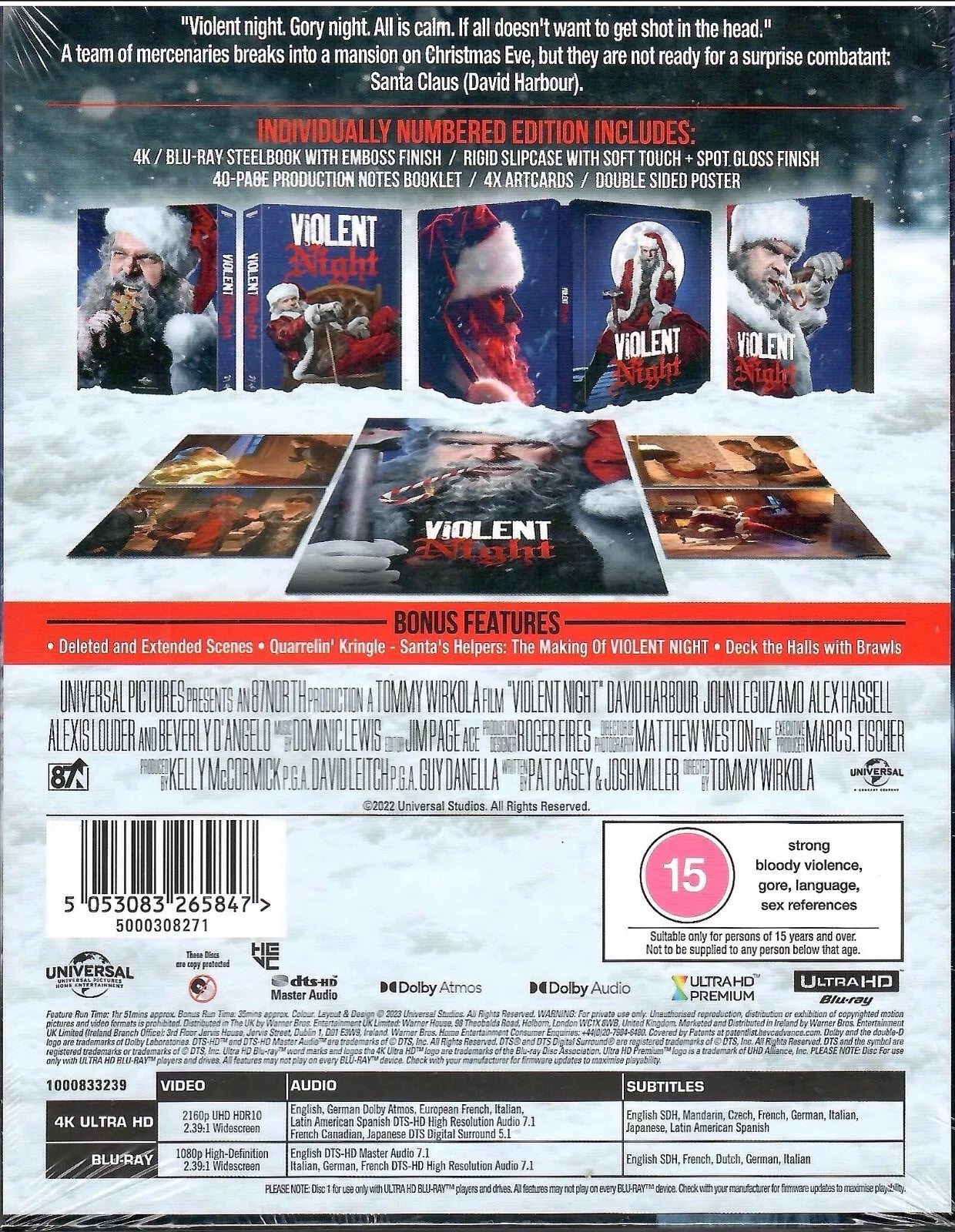 Violent Night 4K Full Slip SteelBook (UK)